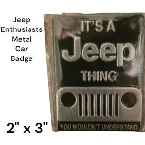 Jeep Metal Car Badge